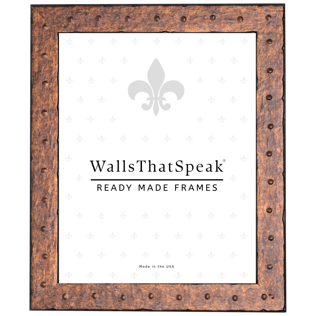 24x33 Picture Frame, Rivet 1.25 Inch Wood Moulding, Wall Display Frame for Art, Posters, or Photos by wallsthatspeak